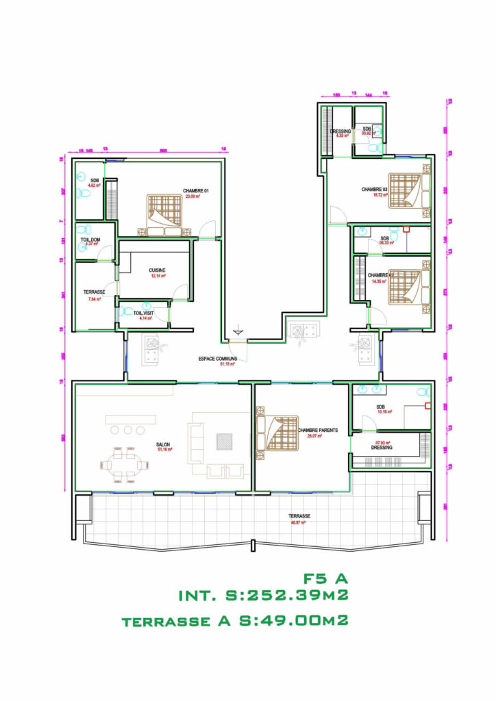 PLAN APPARTEMENT-F5-A